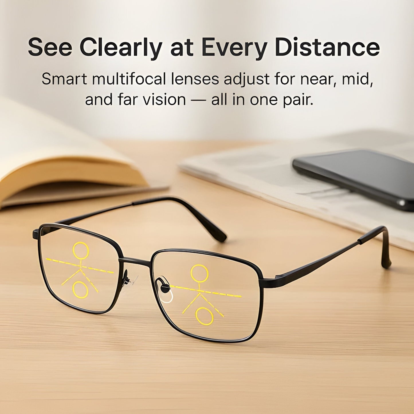 Progressive Multifunction Glasses