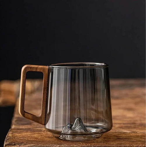 Elegant Glass Cup with Handle