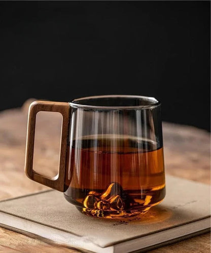 Elegant Glass Cup with Handle