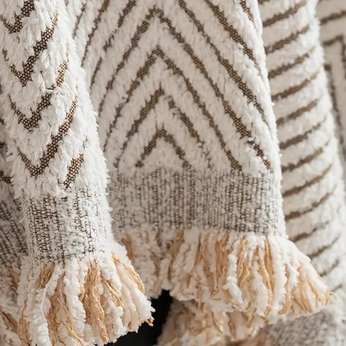 Stripe Herringbone Couch Cover
