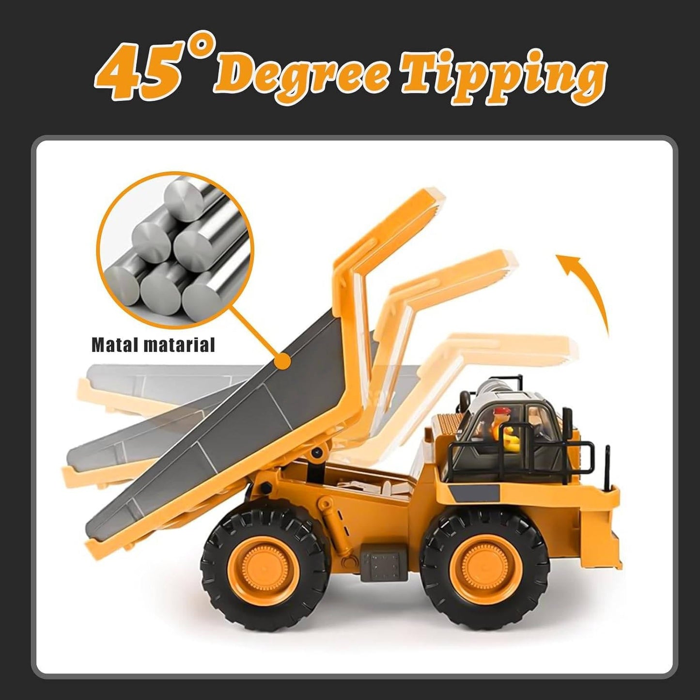 4WD Remote Control Excavator Bulldozer Dump