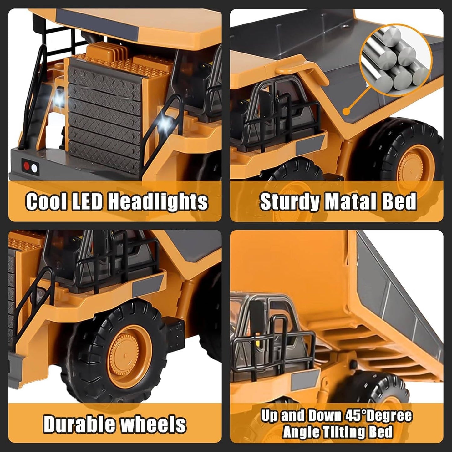 4WD Remote Control Excavator Bulldozer Dump
