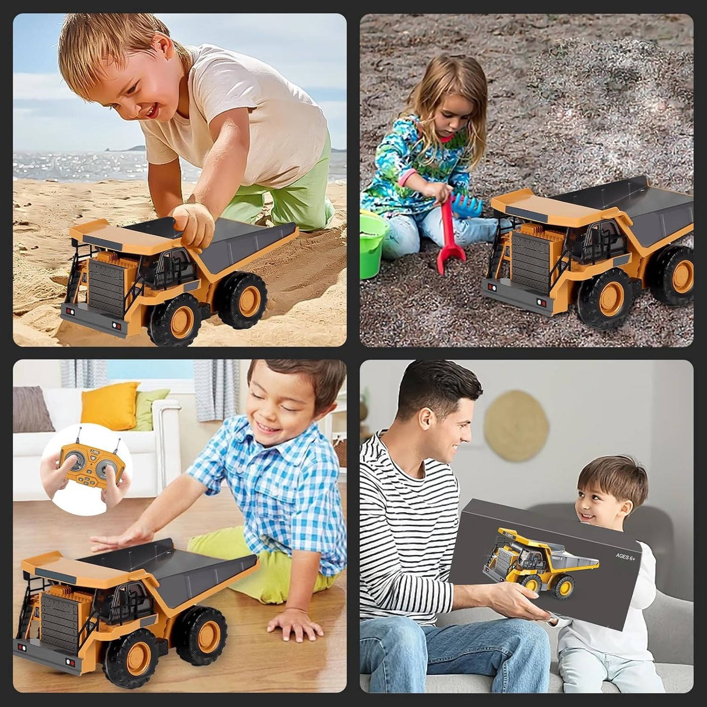 4WD Remote Control Excavator Bulldozer Dump