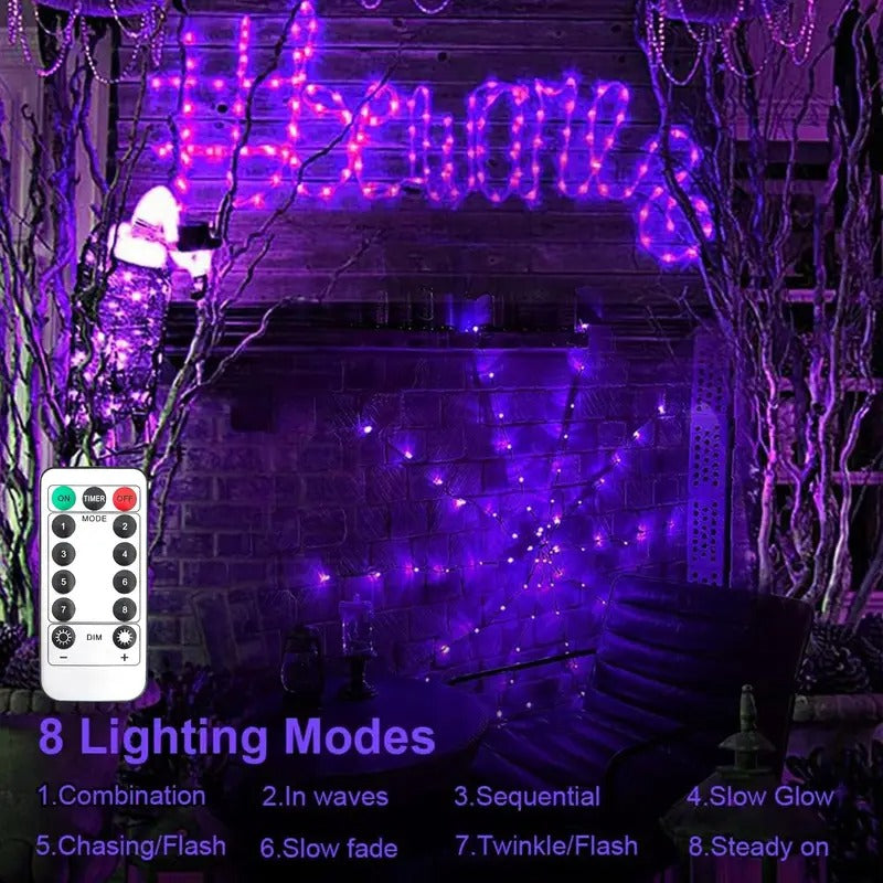 Halloween Spider Web Lights Outdoor