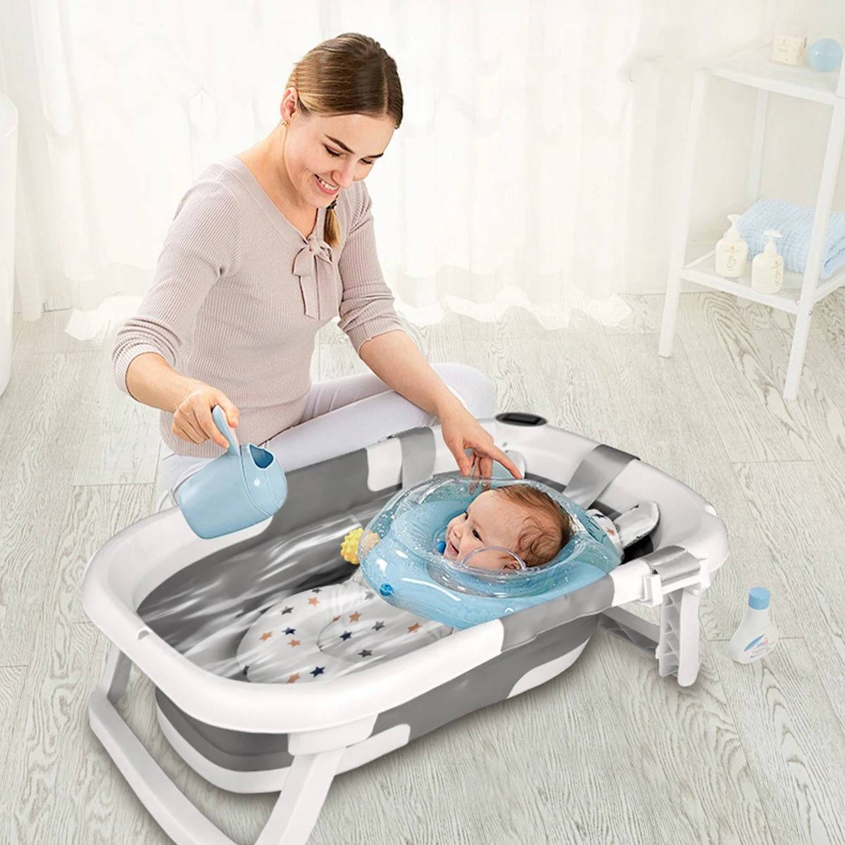 Foldable Newborn Bathing Tub