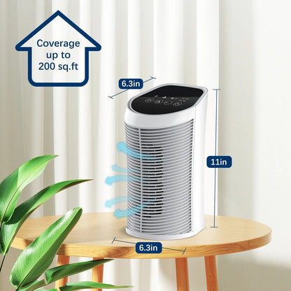 Air Purifier HEPA Filter For Indoor 200 Square - 99.9% Removal