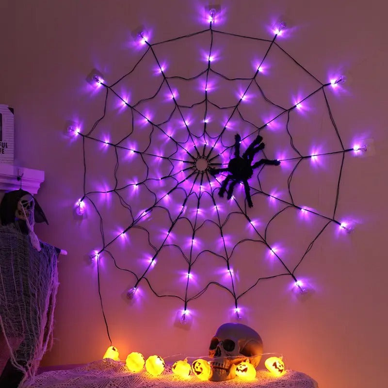 Halloween Spider Web Lights Outdoor
