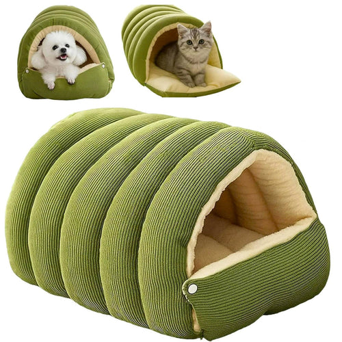 Removable and Washable Winter Closed off Cat Bed