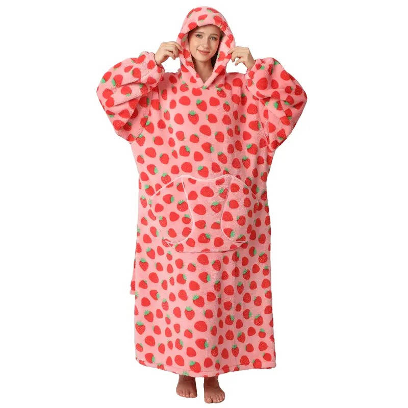 Long Wearable Blanket Hoodie