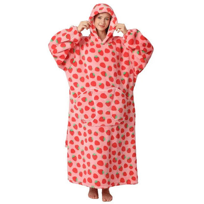 Long Wearable Blanket Hoodie
