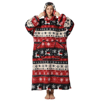 Long Wearable Blanket Hoodie
