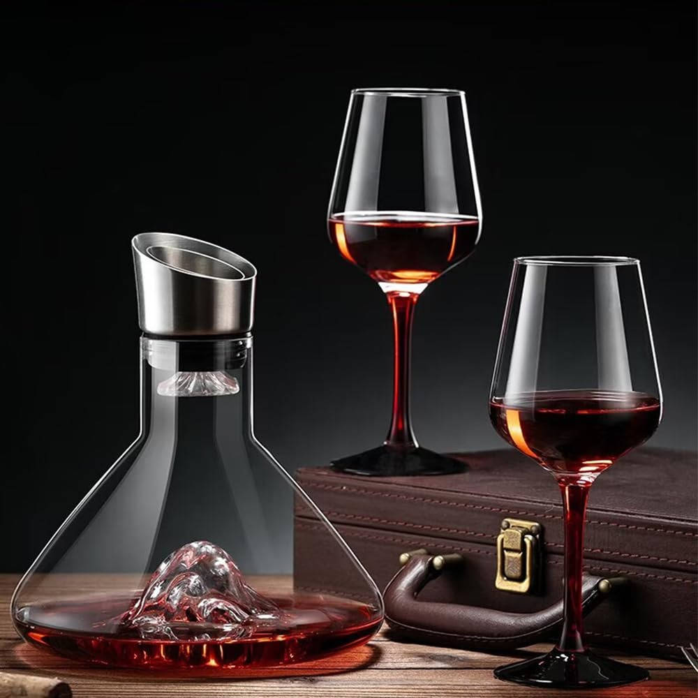 Crystal Glass Wine Decanter Aerator Carafe