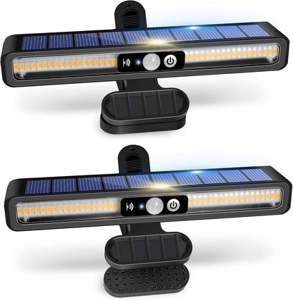 2 Set Portable Solar Fence Lights