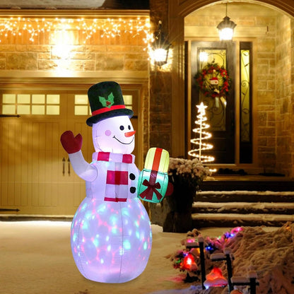 Outdoor Christmas Decorations Inflatable Snowman With Led Lights