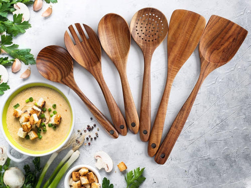 6pcs Wooden Utensils Set