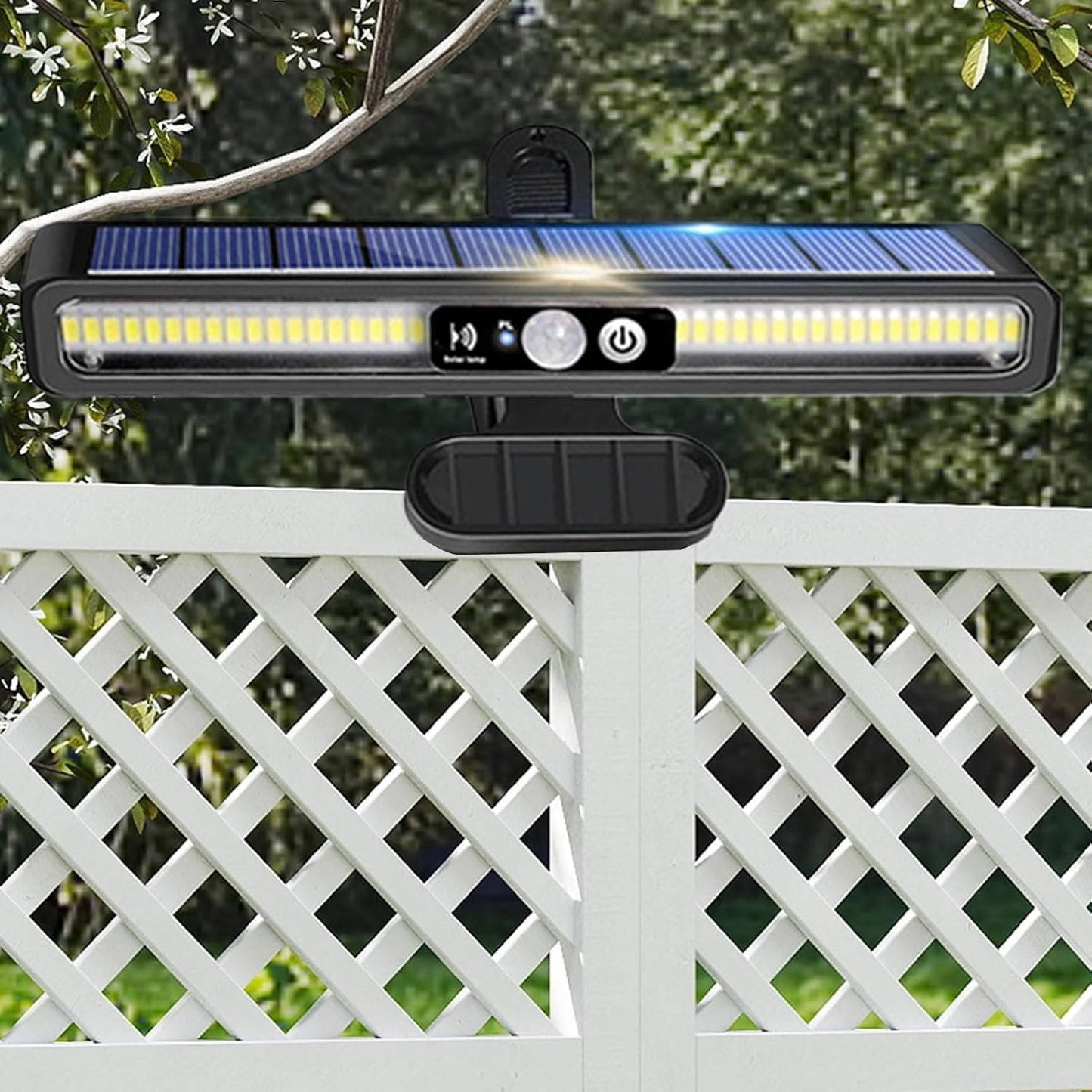 2 Set Portable Solar Fence Lights