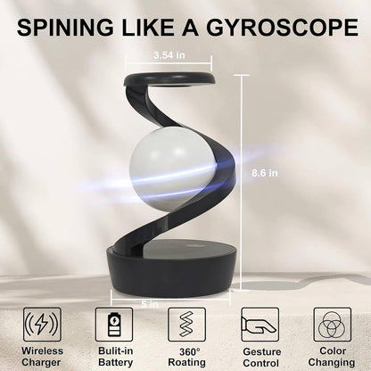 Levitating Moon Lamp Gesture Control & Wireless Charging