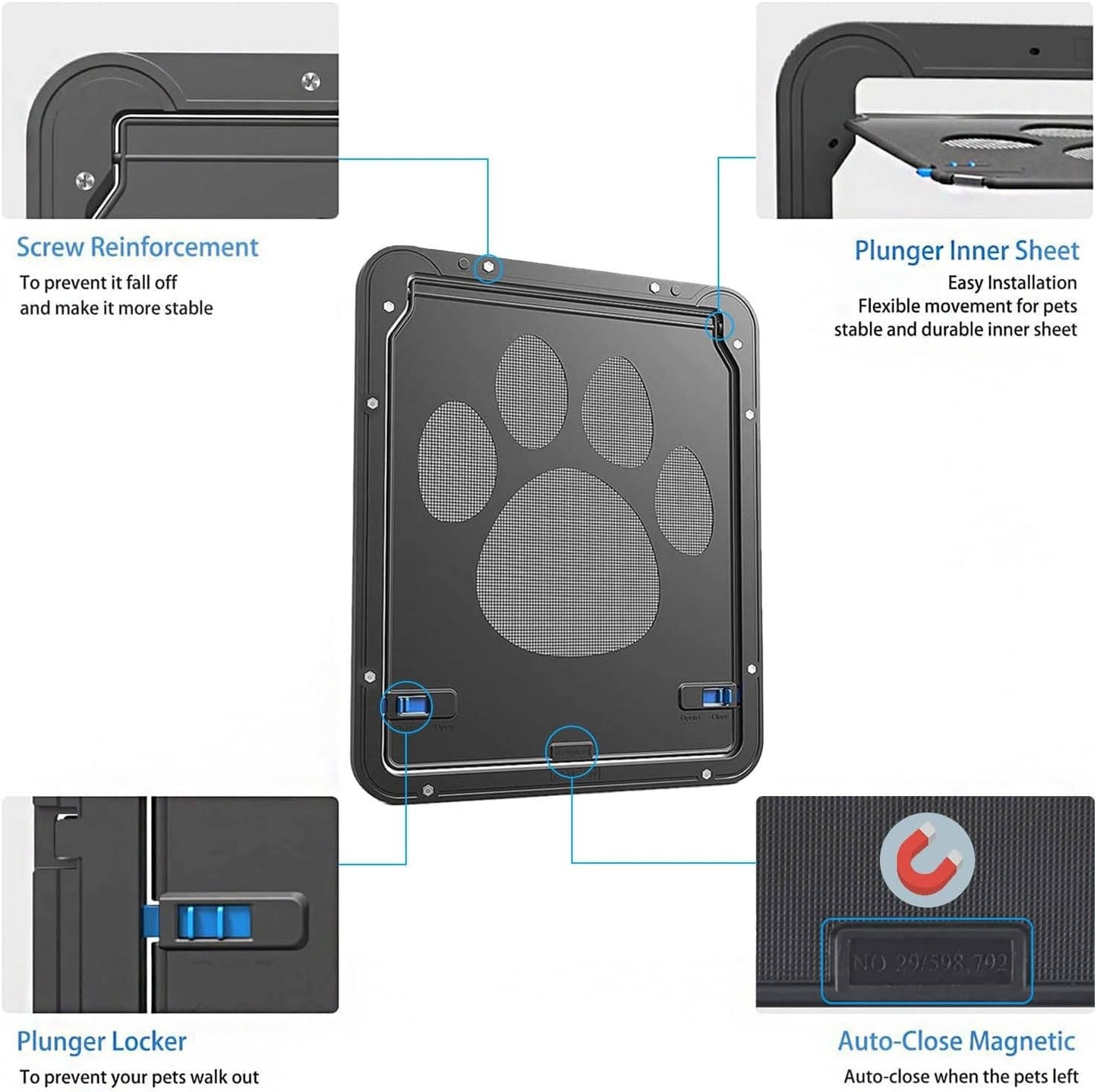 Pet Screen Door For Dogs And Cats