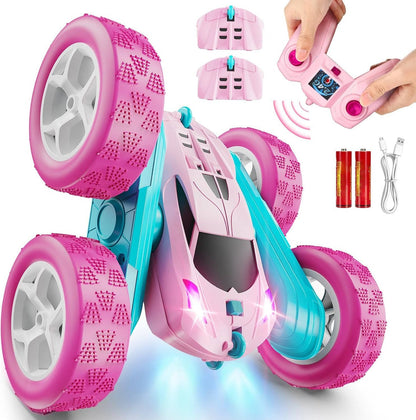 RC Cars Toys for Kids Ages 6 to 12 with LED Lights & 360° Flips