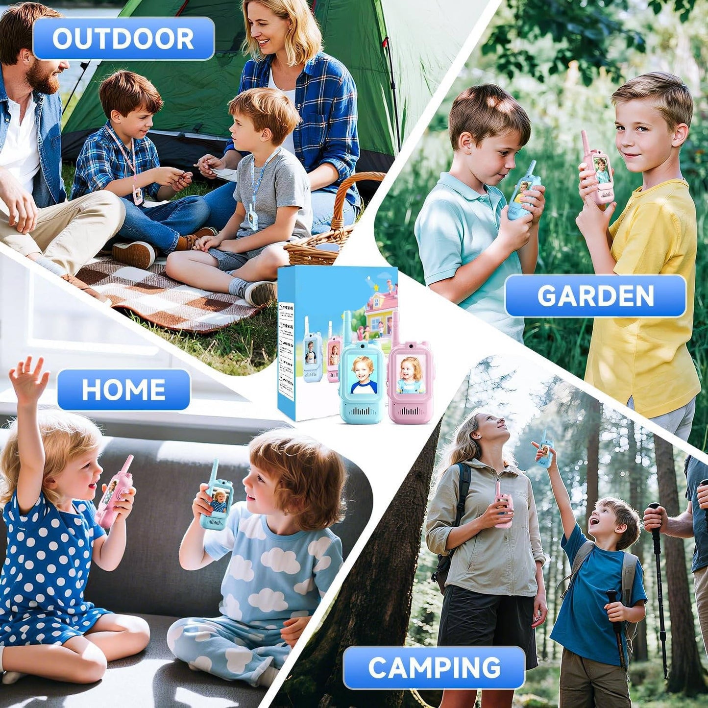 Kids Walkie Talkies Video Voice & Chat 2 Set
