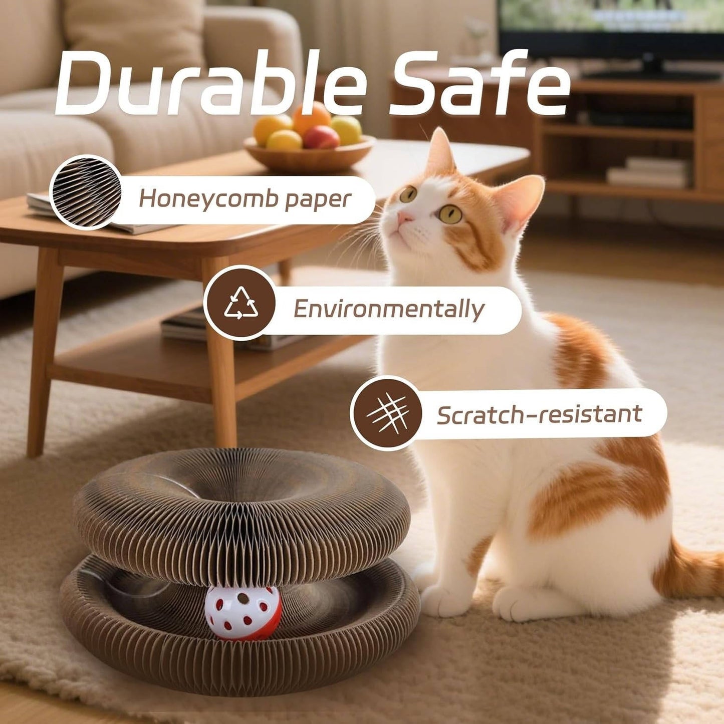 Cat Scratcher with Ball Track