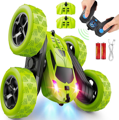 RC Cars Toys for Kids Ages 6 to 12 with LED Lights & 360° Flips