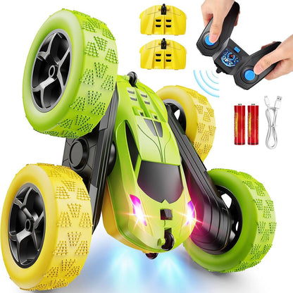RC Cars Toys for Kids Ages 6 to 12 with LED Lights & 360° Flips