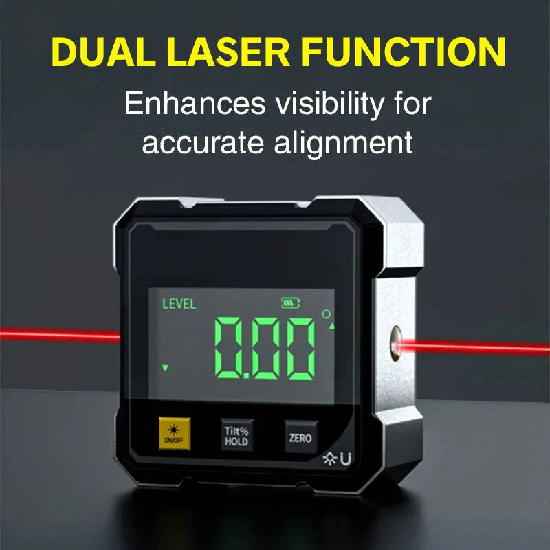 Digital Angle Gauge with Laser