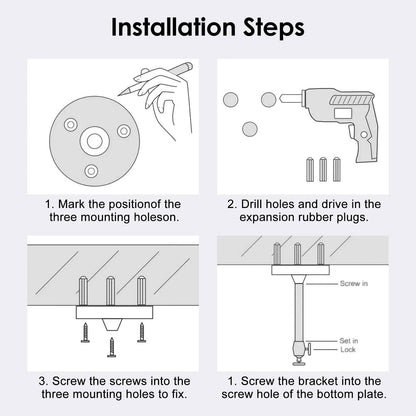 Universal Projector Ceiling Mount Kit