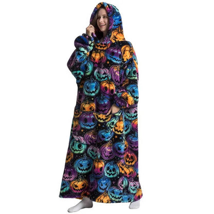 Long Wearable Blanket Hoodie