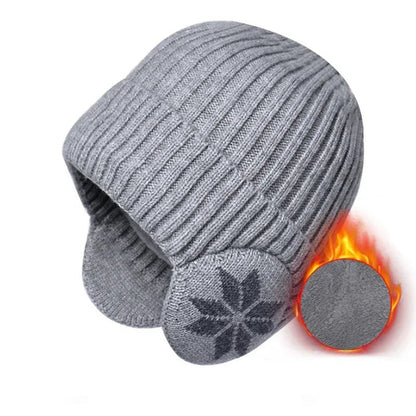 Unisex Winter Knit Beanie with Ear Protection