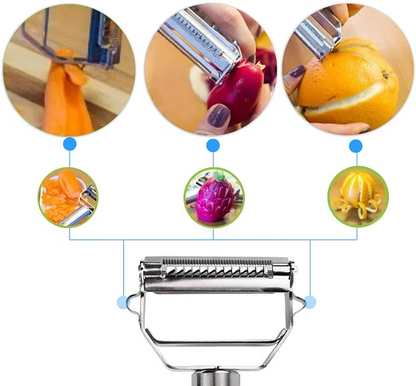 Dual-Blade Peeler for Slicing