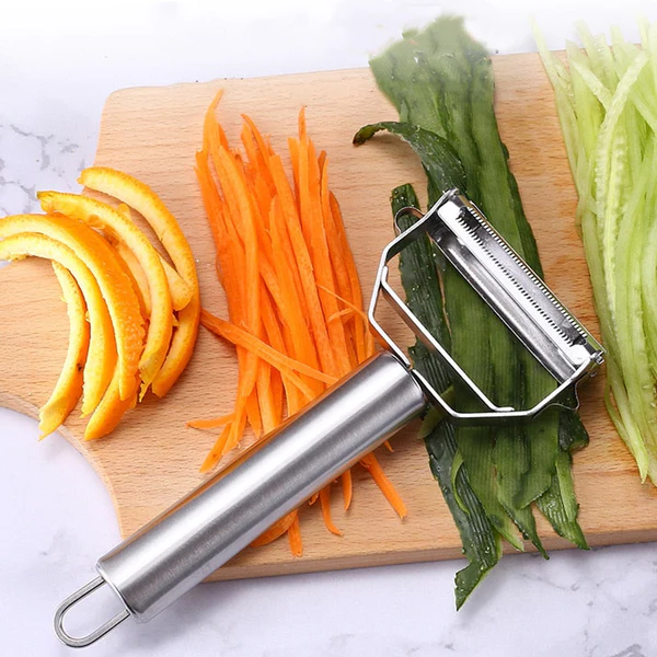 Dual-Blade Peeler for Slicing