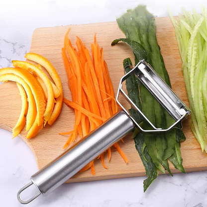Dual-Blade Peeler for Slicing