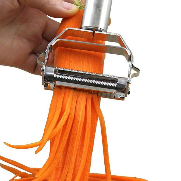 Dual-Blade Peeler for Slicing
