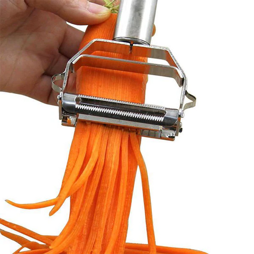 Dual-Blade Peeler for Slicing
