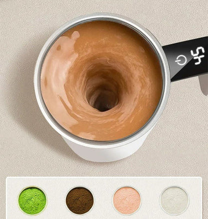 Rechargeable Mug with Built-in Stirring