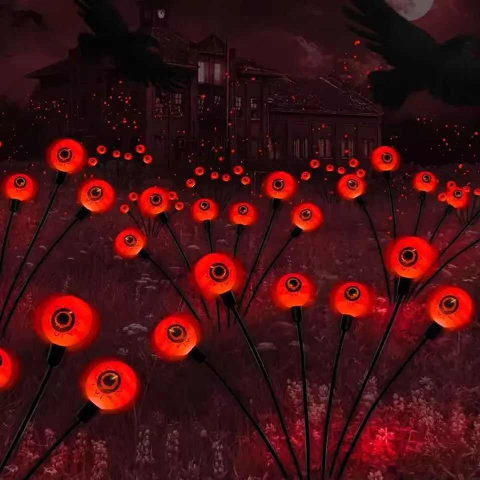 Lighted Halloween Eyeball Props Solar Garden Lights