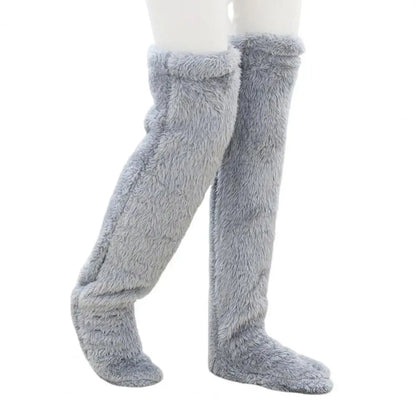Cozy Fleece Winter Socks Long Warm Stockings