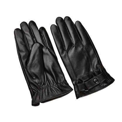 Touch Screen Men's Leather Gloves for Winter