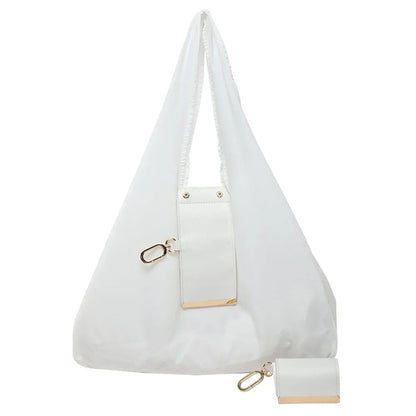 Mini Keychain Foldable Tote Bag