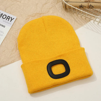 Rechargeable LED Beanie Hat for Winter